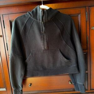 Lululemon Scuba Oversized Half-Zip Hoodie (Black, XS/S) - gently used